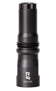 Rugged Suppressor MD001 M249 Muzzle Device Black with 9/16x24 LH Threads & Dual Taper Locking System for Surge762, Razor762 & Micro30 Suppressors                                                       