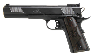 Iver Johnson Arms EAGLEXL10 Eagle XL Full Size Frame 10mm Auto 8+1 6" Steel Barrel, Black Cerakote Serrated Steel Slide, Matte Blued Steel Frame w/Beavertail, Diamondwood Walnut w/Integrated Logo Grip