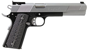 Iver Johnson Arms EAGLEXL10DS Eagle XL  Full Size Frame 10mm Auto 15+1 6" Stainless Steel Barrel, Matte Black Steel Long/Serrated Slide, Black Steel Frame w/Beavertail, G10 Grip                       