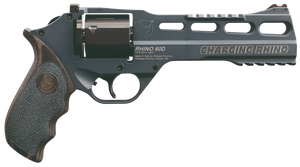 Chiappa Firearms 340314 Rhino 60DS Gen II 9mm Luger 6 Shot 6" Slate Cerakote Steel Black Barrel & Cylinder, Slate Cerakote Aluminum Frame, Black/Gray Finger Grooved  Laminate Grip, Exposed Hammer     