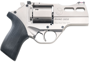 Chiappa Firearms CF340341 Rhino 30DS *CA Compliant Small 10mm Auto 6 Shot 3" Black Anodized Picatinny Rail/Vent Rib Barrel, Black Cylinder Black Anodized Aluminum Frame w/Picatinny Rail, Walnut Grip  