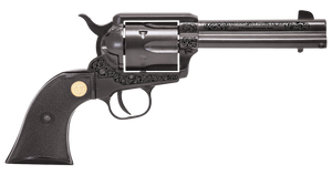 Chiappa Firearms 340340 1873  22 LR 6 Shot 4.75" Black Engraved Barrel, Black Cylinder, Black Engraved Alloy Frame, Black Plastic Grip, Exposed Hammer                                                  