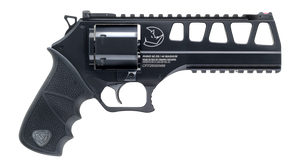 Chiappa Firearms 340350 Rhino 60DS L Frame 44 Mag 6 Shot 6" Black Steel Barrel & Cylinder, Black Alloy Frame, Black Hogue Rubber Grip                                                                   
