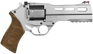 Chiappa Firearms CF340247 Rhino 50SAR *CA Compliant 357 Mag 6 Shot 5" Nickel-Plated Steel Barrel & Cylinder, Nickel-Plated Aluminum Frame & Barrel Shroud, Picatinny Rail, Walnut Grip                  