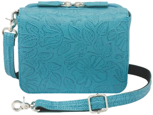 GTM  GTM-15TLD/BLUE   CROSSBODY COWHIDE       TURQ