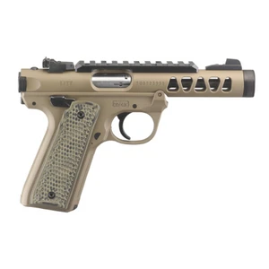 Ruger Mark IV 22/45 Lite, 4.4" Threaded Barrel .22LR, FDE w/ (2)10-rd, Iron Valley Exclusive 