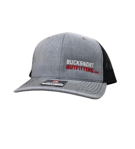 BuckSnort Outfitters Gray BSO Logo Hat X-Large Richardson