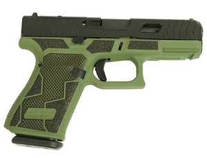 GLOCK 19V 9MM KAVORKA OPTIC READY, PORTED BARREL, GREEN CERAKOTE