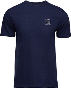 Glock "Glock Strong"  Tee Navy Ringspun Cotton Short Sleeve