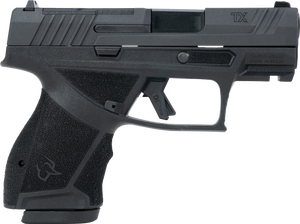 Taurus  TX 9  Compact 9mm Luger 10+1 3.40" Black Barrel, Black Nitride Alloy Steel Optic Ready/Serrated Slide, Black Stainless Steel Frame w/Picatinny Rail, Interchangeable Backstrap Grip             