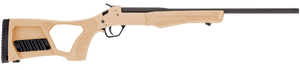 Rossi SSP1TAN Tuffy Single Shot Youth 410 Gauge Break Open 3" 1rd 18.50" Matte Black Barrel, Matte Black Steel Receiver, Tan Synthetic Thumbhole Stock w/Shell Holder, Right Hand                       