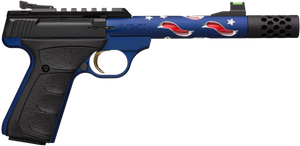 Browning 051572490 Buck Mark Plus SR 22 LR 5.87" Vision MB 10+1 Blue Anodized Matte Black Aluminum Slide Black Ultragrip FX Grip (Americana Themed)                                                     