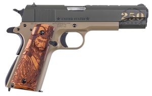 AUTO 1911BKOC15  ARMY 45ACP    5  7R 2TN/WD GRIPS