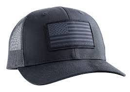 Magpul MAG1215-001 Standard  Black Adjustable Snapback OSFA Structured Woven American Flag Patch                                                                                                        