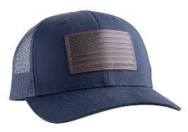 Magpul MAG1212-410 Standard Trucker Hat Navy Adjustable Snapback OSFA Structured Leather Patch                                                                                                          