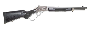 Cnc Firearms CNCRAZ10MM Marlin 1894 SBL Wild Boar 10mm Auto 16" Polished Stainless Steel, Polished Engraved Receiver, Gray Fixed Laminate Stock                                                         