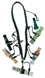 Primos 69628 Waterfowler's Call Lanyard  Black Nylon                                                                                                                                                    