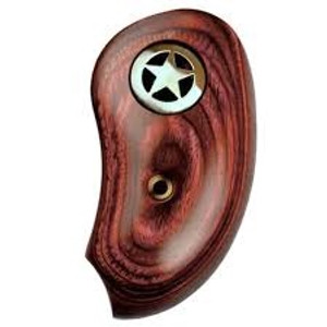 Bond Arms - Extended Rosewood Grips with Silver Star Bond Arms - Extended Rosewood Grips with Silver Star