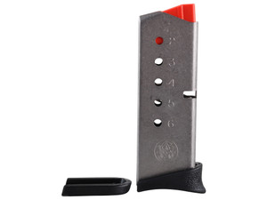 The S&W M&P Bodyguard 380 magazine is a standard factory replacement magazine. Each magazine is manufactured to the legendary Smith & Wesson specifications and tolerances, using the same manufacturing and materials as the original equipment magazines to ensure perfect fit and operation every time. Built to fit the sleek S&W M&P Bodyguard 380 pistol, this magazine is chambered in the famous .380 Automatic Colt pistol caliber developed by John Browning.

Headquartered in Springfield, Massachusetts, Smith & Wesson creates next-generation guns and accessories for sport, recreation, personal protection and law enforcement. Smith & Wesson is one of the longest-standing American-based firearm brands, with over 160 years of proven quality. Smith and Wesson have rolled headfirst into the 21st century with continued innovation and unparalleled products.