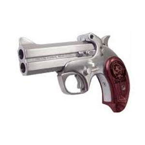 Bond Arms - Snake Slayer IV
Model #: BASS4
Caliber: .357Mag/38Spl, .45LC/410
Barrel Length: 4.25"
Grip Material: Rosewood
Sights: Front blade, fixed rear
Trigger Guard: Yes