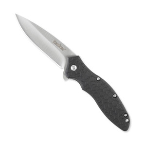 Kershaw - Oso Sweet Black/Stainless Drop Point Fold Pocket Knife (087171183008)