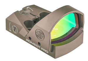 Sig Sauer - Electro-Optics Romeo1Pro 1x 30mm Obj 6 MOA Red Dot Flat Dark Earth CR1632 Lithium - SOR1P103 Sig Sauer - Electro-Optics Romeo1Pro 1x 30mm Obj 6 MOA Red Dot Flat Dark Earth CR1632 Lithium - SOR1P103