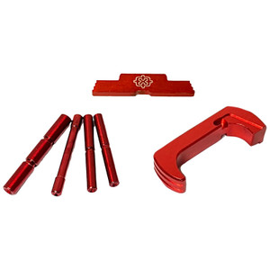 Cross Armory Glock Upgrade Kit 3 Piece For Gen 4 Glock Red Anodized Cross Armory Glock Upgrade Kit 3 Piece For Gen 4 Glock Red Anodized