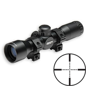 Keystone Sporting Arms 4x32mm Chipmunk Crickett Rifles Rimfire Riflescope Mil-Dot Reticle 1/4 MOA Black Finish