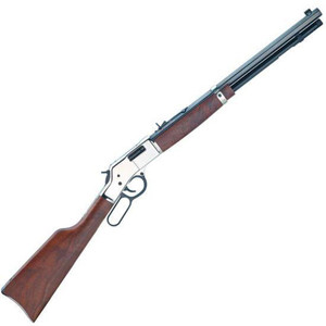 Henry Big Boy Silver Lever Action Rifle .44 Mag 20" Octagon Barrel 10 Rounds Silver Receiver Walnut Stock Blued H006S Henry Big Boy Silver Lever Action Rifle .44 Mag 20" Octagon Barrel 10 Rounds Silver Receiver Walnut Stock Blued H006S