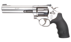 Smith & Wesson Model 648 22 WMR Revolver - Stainless/Silver, 6" Barrel, 8 Rounds, Polymer Grips Smith & Wesson Model 648 22 WMR Revolver - Stainless/Silver, 6" Barrel, 8 Rounds, Polymer Grips