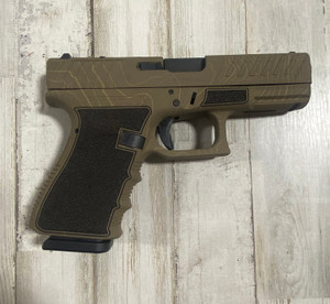 Glock-Shark Coast Tactical Customer Glock Gen 3 G19 MOS Topography Tan Glock-Shark Coast Tactical Customer Glock Gen 3 G19 MOS Topography Tan