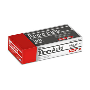 Aguila 10mm Auto Ammunition 50 Rounds FMJ 180 Grain Brass Cased 1E102110 Aguila 10mm Auto Ammunition 50 Rounds FMJ 180 Grain Brass Cased 1E102110