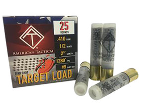 ATI ATIAC4109 Target Load 410bore 2.5" 1/2 oz 1280 fps 9 Shot 25 Bx 