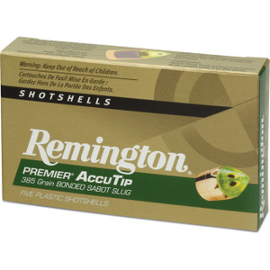 Remington 12 Ga 3" 385gr AccuTip Sabot Slug 5 Rounds Remington 12 Ga 3" 385gr AccuTip Sabot Slug 5 Rounds