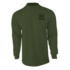 Glock Born In Austria Military Green Pre-Shrunk Cotton Long Sleeve Glock Born In Austria Military Green Pre-Shrunk Cotton Long Sleeve
