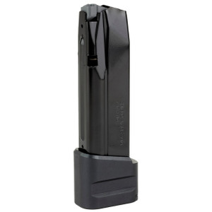 Shield Arms S15ME5INSG3BLK S15 Magazine Gen 3 15rd with 5rd Mag Extension 20rd Total For Glock 43X48 Black Nitride Steel