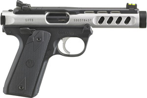 RUGER MARK IV 22/45 LITE OR SILVER .22 LR 4.4" BARREL 10-ROUNDS RUGER MARK IV 22/45 LITE OR SILVER .22 LR 4.4" BARREL 10-ROUNDS