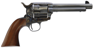 Taylors & Company 5001DE 1873 Gunfighter Deluxe 45 Colt (LC) 6rd 5.50" Blued Cylinder & Barrel Color Case Hardened Steel Frame Walnut Army Size Grip (Taylor Tuned)                                     