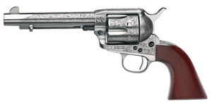 Taylors & Company 550927 1873 Cattleman 45 Colt (LC) Caliber with 5.50" Barrel, 6rd Capacity Cylinder, Overall White Floral Engraved Finish Steel & Walnut Grip Taylors & Company 550927 1873 Cattleman 45 Colt (LC) Caliber with 5.50" Barrel, 6rd Capacity Cylinder, Overall White Floral Engraved Finish Steel & Walnut Grip