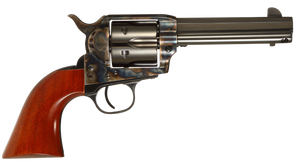 Taylors & Company 556101 1873 Cattleman Drifter 45 Colt (LC) Caliber with 4.75" Blued Finish Barrel, 6rd Capacity Blued Finish Cylinder, Color Case Hardened Finish Steel Frame & Walnut Grip           