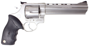 Taurus 2440069 44 44 Rem Mag 6rd 6.50" Ported Barrel, Overall Matte Finish Stainless Steel, Finger Grooved Black Rubber Grip & Adjustable Rear Sight Taurus 2440069 44 44 Rem Mag 6rd 6.50" Ported Barrel, Overall Matte Finish Stainless Steel, Finger Grooved Black Rubber Grip & Adjustable Rear Sight
