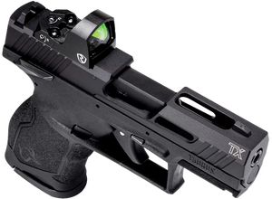Taurus 1TX22131RI TX22C w/Optic Compact Frame 22 LR 13+1 SAO 3.60" Matte Black Steel Threaded Barrel, Black Anodized Optic Ready/Serrated Slide, Black Polymer Frame w/Picatinny Rail, Riton Red Dot Taurus 1TX22131RI TX22C w/Optic Compact Frame 22 LR 13+1 SAO 3.60" Matte Black Steel Threaded Barrel, Black Anodized Optic Ready/Serrated Slide, Black Polymer Frame w/Picatinny Rail, Riton Red Dot