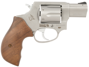Taurus 232729TW 327 Small Frame 327 Federal Mag 6rd 2" Matte Stainless Steel Barrel, Cylinder & Frame, Walnut Grip, Hammer Safety Taurus 232729TW 327 Small Frame 327 Federal Mag 6rd 2" Matte Stainless Steel Barrel, Cylinder & Frame, Walnut Grip, Hammer Safety