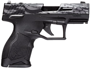 Taurus 1TX2233110US5 TX22C T.O.R.O. Compact Frame 22 LR 10+1 3.60" Matte Black Steel Barrel, Engraved Distressed USA Flag Optic Ready/Serrated Slide, Black Polymer Frame                               