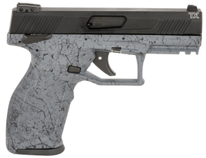 Taurus 1TX22141SP1 TX22  Full Size 22 LR 16+1 4.10" Matte Black Steel Threaded Barrel/Black Hard Coat Anodized Serrated Slide/ Gray w/Black Webbing Polymer Frame w/Picatinny Rail                      