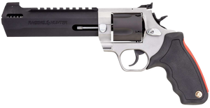 Taurus 2500065RH Raging Hunter Large Frame 500 S&W Mag 5rd 6.75" Matte Black Ported/Target Crown Barrel, Matte Black Oxide Cylinder, Matte Stainless Stainless Steel Frame, Black Rubber Grip Taurus 2500065RH Raging Hunter Large Frame 500 S&W Mag 5rd 6.75" Matte Black Ported/Target Crown Barrel, Matte Black Oxide Cylinder, Matte Stainless Stainless Steel Frame, Black Rubber Grip