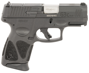 Taurus 1G3CP9312X10 G3C  9mm Luger 10+1 3.26" Matte Stainless Steel Barrel, Matte Black Tenifer Optic Cut/Serrated Slide, Black Polymer Frame w/Picatinny Rail, Black Polymer Grips                     