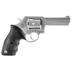 Taurus 2650049 65 Medium Frame 357 Mag/38 Special +P 6rd 4" Matte Stainless Steel Barrel, Cylinder & Frame, Fixed Sights, Black Soft Rubber Finger Groove Grip, Transfer Bar Safety, Exposed Hammer Taurus 2650049 65 Medium Frame 357 Mag/38 Special +P 6rd 4" Matte Stainless Steel Barrel, Cylinder & Frame, Fixed Sights, Black Soft Rubber Finger Groove Grip, Transfer Bar Safety, Exposed Hammer