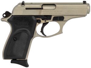 Bersa T380NKL8 Thunder  Micro-Compact Frame 380 ACP 8+1, 3.50" Satin Nickel Steel Barrel, Serrated Steel Slide & Aluminum Frame                                                                         