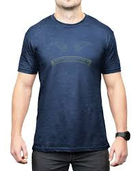 Magpul MAG1268411M Magmouth  Navy Heather Cotton/Polyester Short Sleeve Medium                                                                                                                          